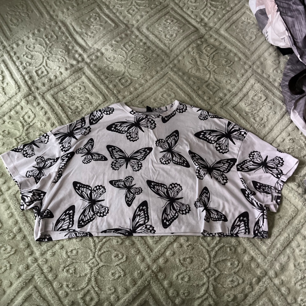 Butterfly Print Women's Top